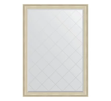 Зеркало настенное с гравировкой EVOFORM в багетной раме травленое серебро, 133х188 см, BY 4499