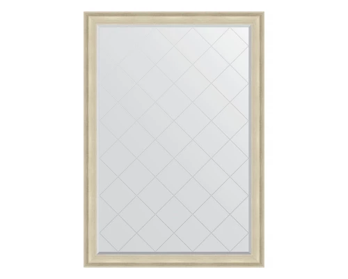 Зеркало настенное с гравировкой EVOFORM в багетной раме травленое серебро, 133х188 см, BY 4499