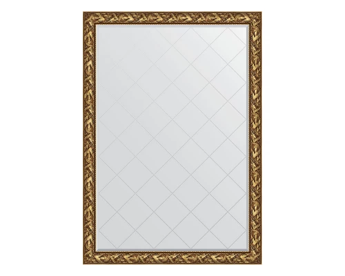 Зеркало настенное с гравировкой EVOFORM в багетной раме Византия золото, 134х188 см, BY 4500