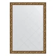 Зеркало настенное с гравировкой EVOFORM в багетной раме Византия золото, 134х188 см, BY 4500