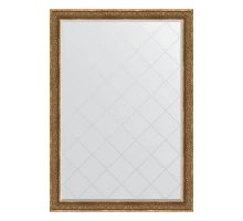 Зеркало настенное с гравировкой EVOFORM в багетной раме вензель бронзовый, 134х189 см, BY 4507