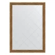 Зеркало настенное с гравировкой EVOFORM в багетной раме вензель бронзовый, 134х189 см, BY 4507