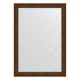 Зеркало настенное с гравировкой EVOFORM в багетной раме состаренная бронза с орнаментом, 137х192 см, BY 4515