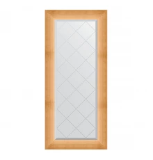 Зеркало настенное с гравировкой EVOFORM в багетной раме травленое золото, 56х126 см, BY 4518