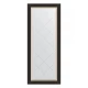 Зеркало настенное с гравировкой EVOFORM в багетной раме чёрное дерево с золотом, 64х154 см, BY 4532