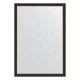 Зеркало настенное с гравировкой EVOFORM в багетной раме чёрное дерево с золотом, 129х184 см, BY 4540
