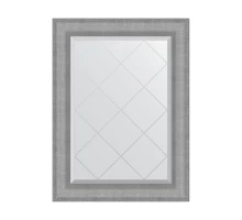 Зеркало настенное с гравировкой EVOFORM в багетной раме серебряная кольчуга, 67х89 см, BY 4543