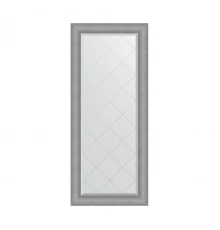 Зеркало настенное с гравировкой EVOFORM в багетной раме серебряная кольчуга, 67х157 см, BY 4544