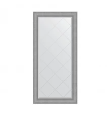 Зеркало настенное с гравировкой EVOFORM в багетной раме серебряная кольчуга, 77х159 см, BY 4547