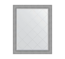 Зеркало настенное с гравировкой EVOFORM в багетной раме серебряная кольчуга, 97х122 см, BY 4549