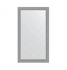 Зеркало настенное с гравировкой EVOFORM в багетной раме серебряная кольчуга, 97х172 см, BY 4550