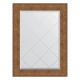 Зеркало настенное с гравировкой EVOFORM в багетной раме медная кольчуга, 67х89 см, BY 4555