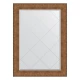 Зеркало настенное с гравировкой EVOFORM в багетной раме медная кольчуга, 77х104 см, BY 4557