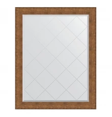 Зеркало настенное с гравировкой EVOFORM в багетной раме медная кольчуга, 97х122 см, BY 4561
