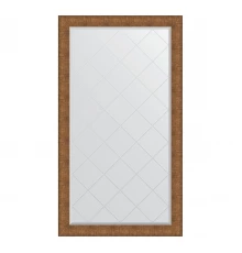 Зеркало настенное с гравировкой EVOFORM в багетной раме медная кольчуга, 97х172 см, BY 4562