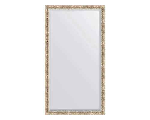 Зеркало напольное с фацетом EVOFORM в багетной раме прованс с плетением, 108х198 см, BY 6144