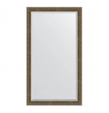 Зеркало напольное с фацетом EVOFORM в багетной раме вензель серебряный, 114х204 см, BY 6172