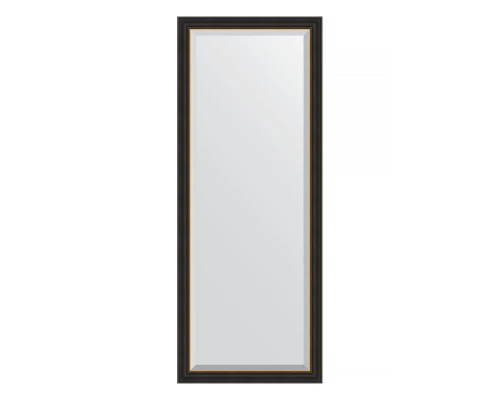 Зеркало напольное с фацетом EVOFORM в багетной раме чёрное дерево с золотом, 79х198 см, BY 6185