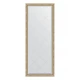 Зеркало напольное с гравировкой  EVOFORM  в багетной раме состаренное серебро с плетением, 78х198 см, BY 6302