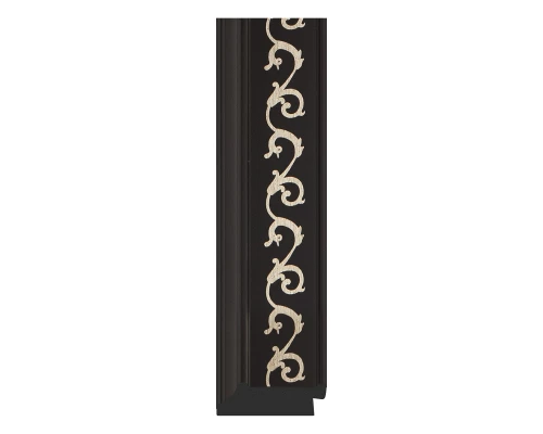 Зеркало напольное с гравировкой  EVOFORM  в багетной раме чёрный ардеко, 80х199 см, BY 6308