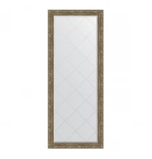 Зеркало напольное с гравировкой  EVOFORM  в багетной раме виньетка античная латунь, 80х200 см, BY 6315