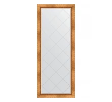 Зеркало напольное с гравировкой  EVOFORM  в багетной раме римское золото, 81х201 см, BY 6317