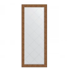 Зеркало напольное с гравировкой  EVOFORM  в багетной раме медная кольчуга, 82х202 см, BY 6391