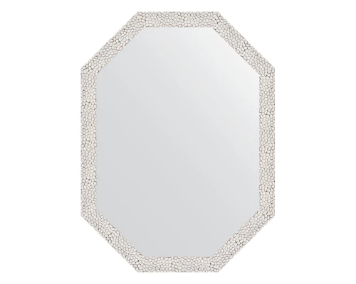 Зеркало настенное Polygon EVOFORM в багетной раме чеканка белая, 58х78 см, BY 7003