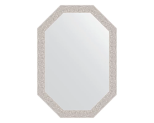Зеркало настенное Polygon EVOFORM в багетной раме мозаика хром, 48х68 см, BY 7005