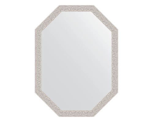 Зеркало настенное Polygon EVOFORM в багетной раме мозаика хром, 58х78 см, BY 7007