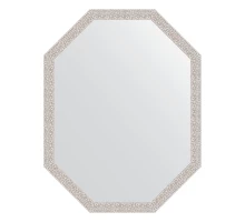 Зеркало настенное Polygon EVOFORM в багетной раме мозаика хром, 68х88 см, BY 7008