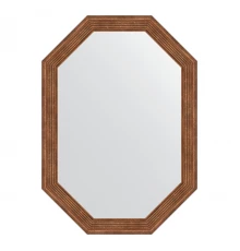 Зеркало настенное Polygon EVOFORM в багетной раме сухой тростник, 49х69 см, BY 7013