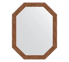 Зеркало настенное Polygon EVOFORM в багетной раме сухой тростник, 54х69 см, BY 7014