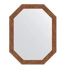 Зеркало настенное Polygon EVOFORM в багетной раме сухой тростник, 54х69 см, BY 7014