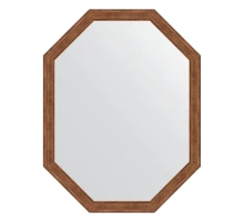 Зеркало настенное Polygon EVOFORM в багетной раме сухой тростник, 69х89 см, BY 7016