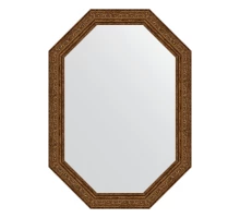 Зеркало настенное Polygon EVOFORM в багетной раме виньетка состаренная бронза, 50х70 см, BY 7029