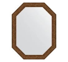 Зеркало настенное Polygon EVOFORM в багетной раме виньетка состаренная бронза, 55х70 см, BY 7030
