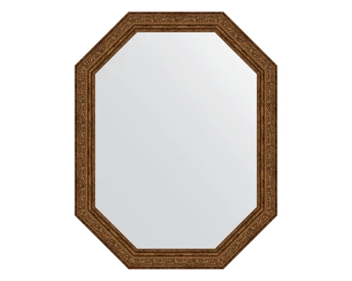 Зеркало настенное Polygon EVOFORM в багетной раме виньетка состаренная бронза, 55х70 см, BY 7030