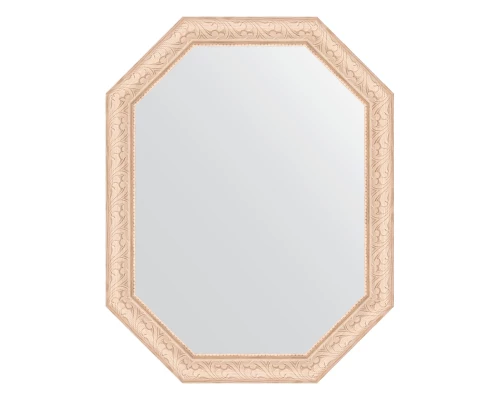 Зеркало настенное Polygon EVOFORM в багетной раме белёный дуб, 55х70 см, BY 7034