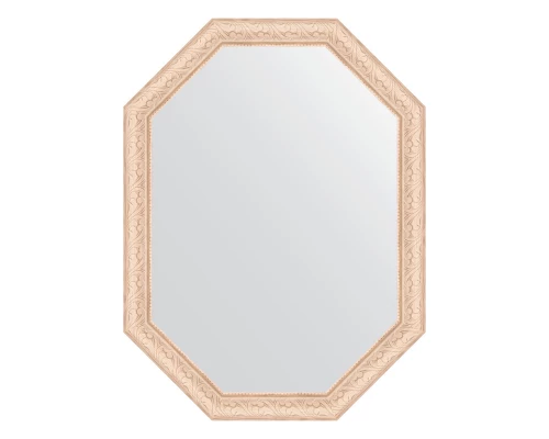 Зеркало настенное Polygon EVOFORM в багетной раме белёный дуб, 60х80 см, BY 7035