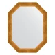 Зеркало настенное Polygon EVOFORM в багетной раме травленое золото, 55х70 см, BY 7038