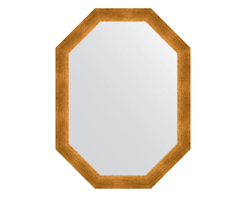 Зеркало настенное Polygon EVOFORM в багетной раме травленое золото, 60х80 см, BY 7039