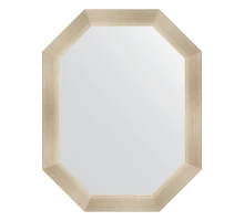 Зеркало настенное Polygon EVOFORM в багетной раме травленое серебро, 55х70 см, BY 7042