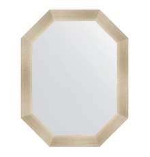 Зеркало настенное Polygon EVOFORM в багетной раме травленое серебро, 55х70 см, BY 7042