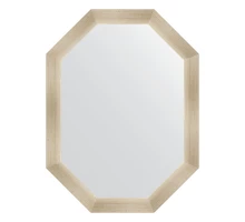 Зеркало настенное Polygon EVOFORM в багетной раме травленое серебро, 60х80 см, BY 7043