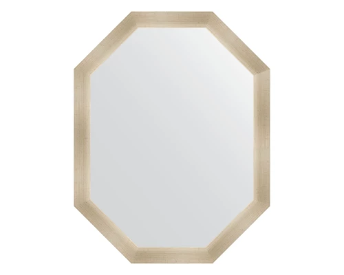 Зеркало настенное Polygon EVOFORM в багетной раме травленое серебро, 70х90 см, BY 7044