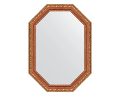 Зеркало настенное Polygon EVOFORM в багетной раме бронзовые бусы на дереве, 51х71 см, BY 7053