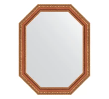 Зеркало настенное Polygon EVOFORM в багетной раме бронзовые бусы на дереве, 56х71 см, BY 7054