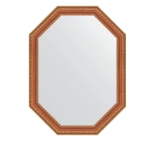 Зеркало настенное Polygon EVOFORM в багетной раме бронзовые бусы на дереве, 61х81 см, BY 7055