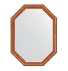 Зеркало настенное Polygon EVOFORM в багетной раме бронзовые бусы на дереве, 61х81 см, BY 7055